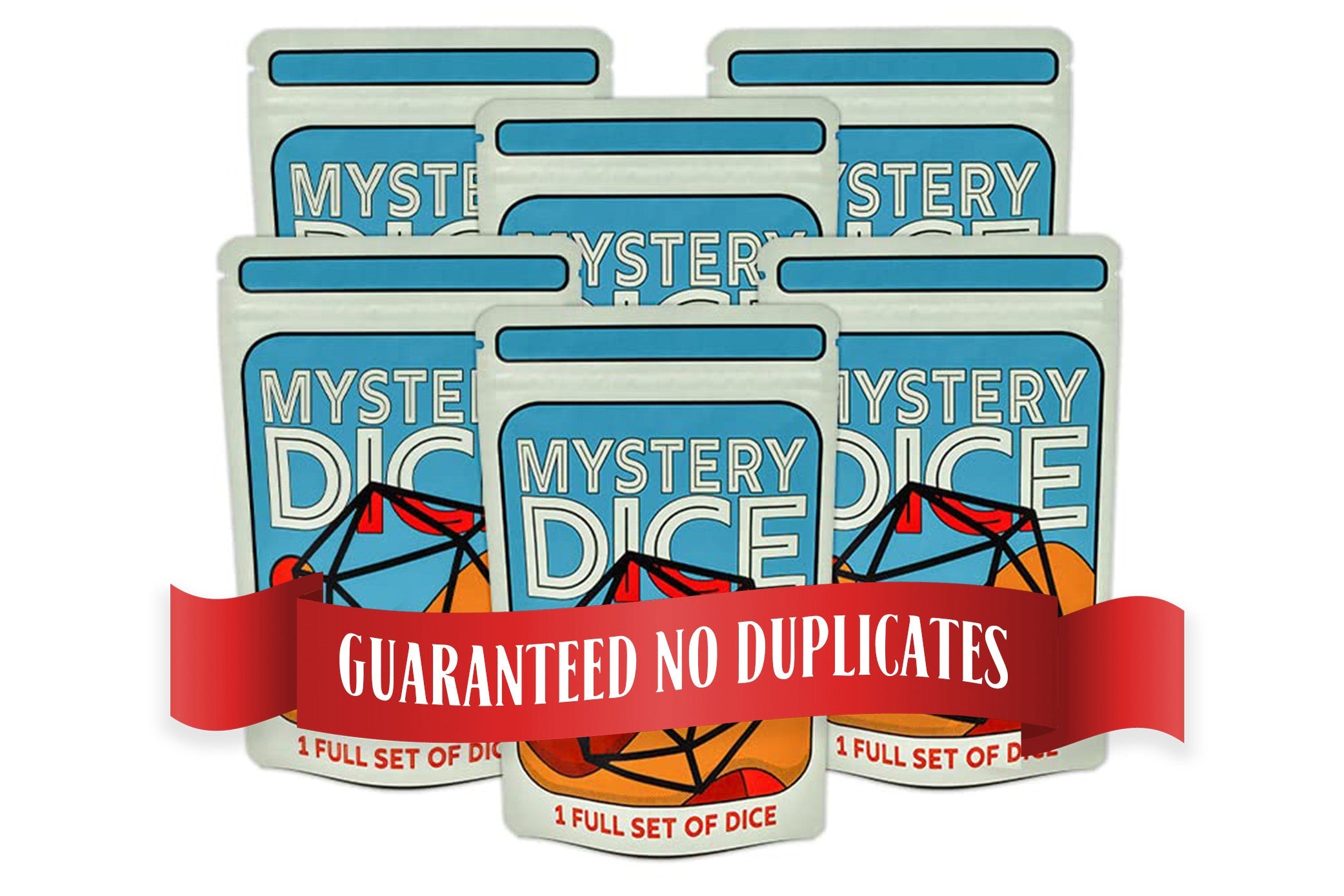 Mystery Dice 6 Pack - Six Sets of TTRPG Dice. No Duplicates!