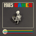 Enamel Gamer Pin: Skeleton Gametoy