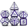 Dark Blue/Purple Electrophoresis Powder with White Dice Metal Set