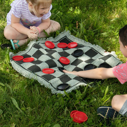 3-in-1 Giant Checkers Rug