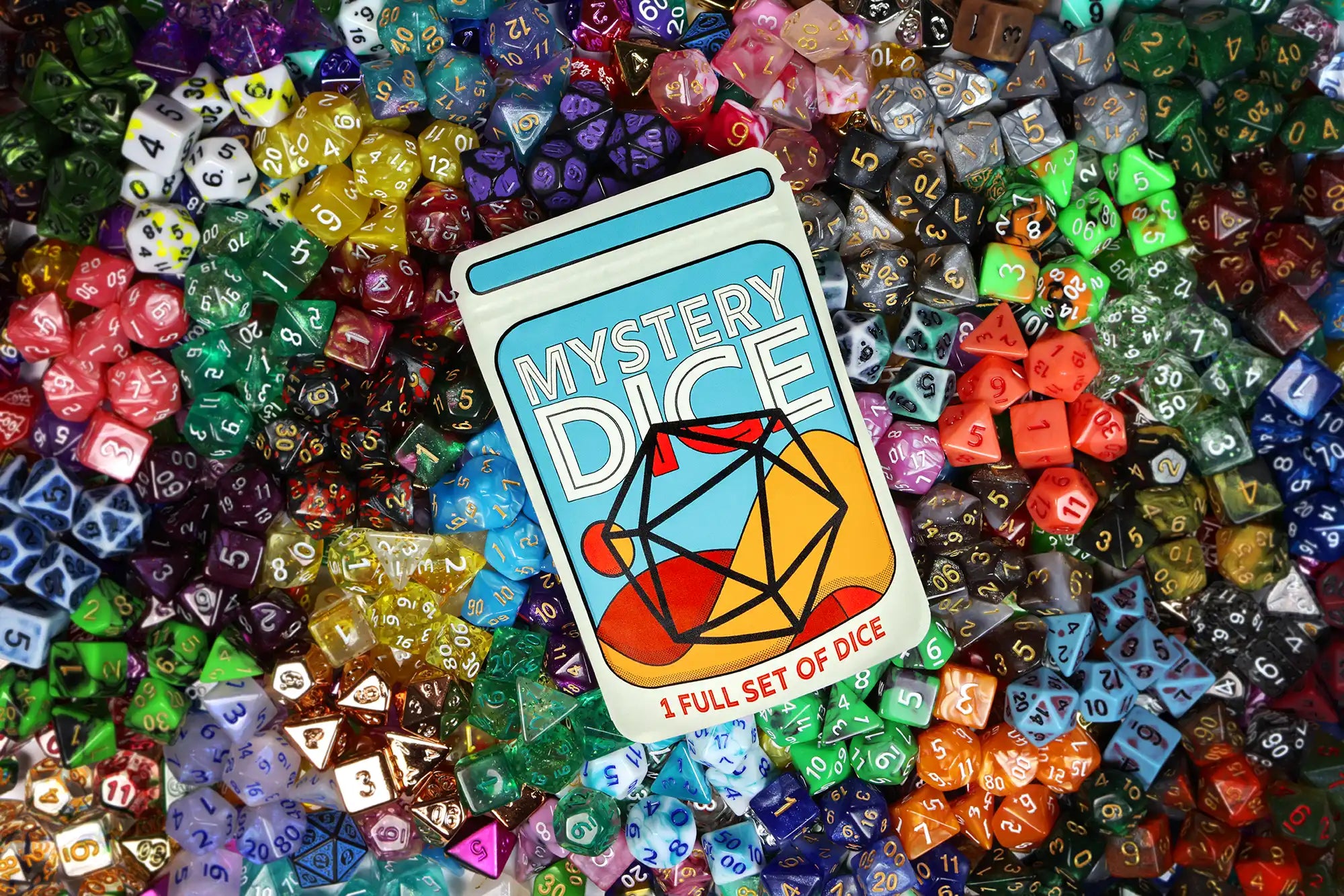 Mystery Dice 6 Pack - Six Sets of TTRPG Dice. No Duplicates!
