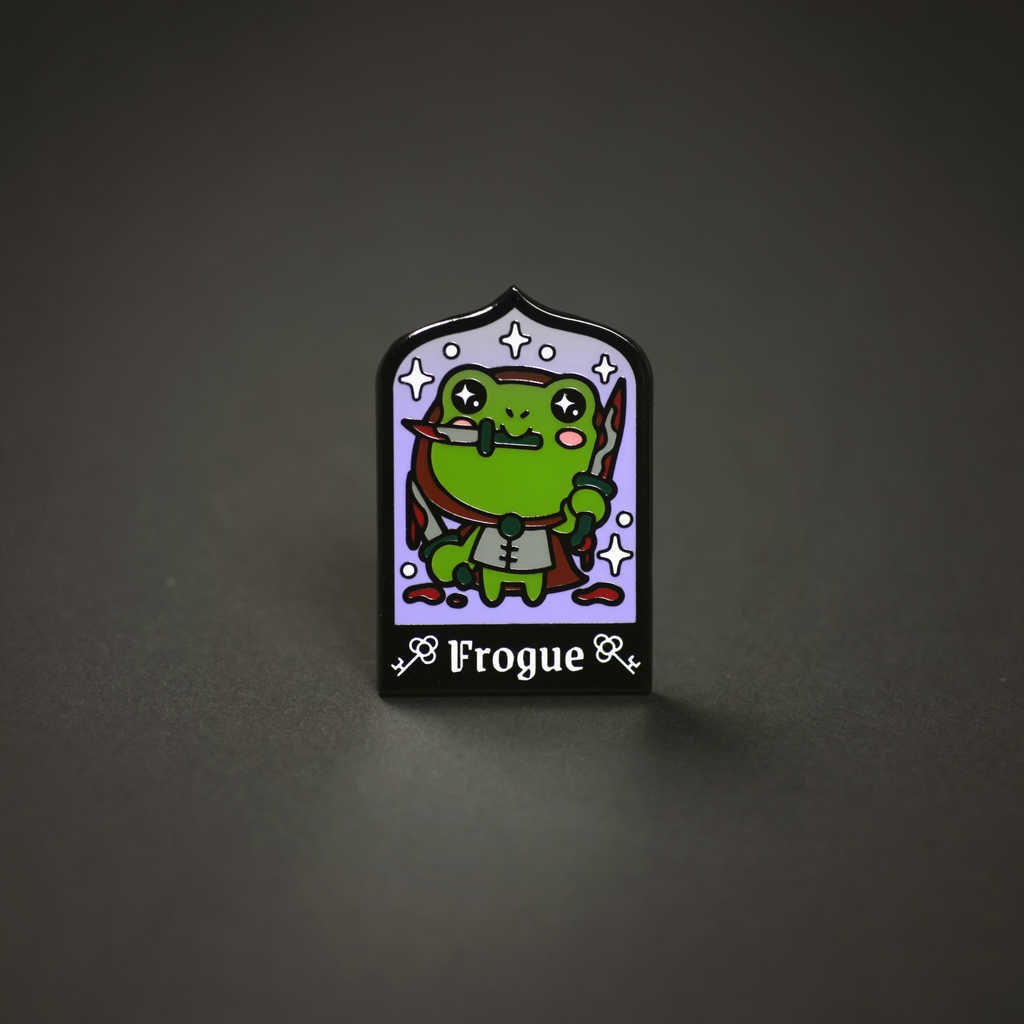 Enamel Gamer Pin: Frogue