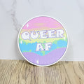 Queer AF vinyl sticker