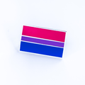 Bisexual Pride Pin - Hard Enamel Lapel Pin with Secure Double Posts