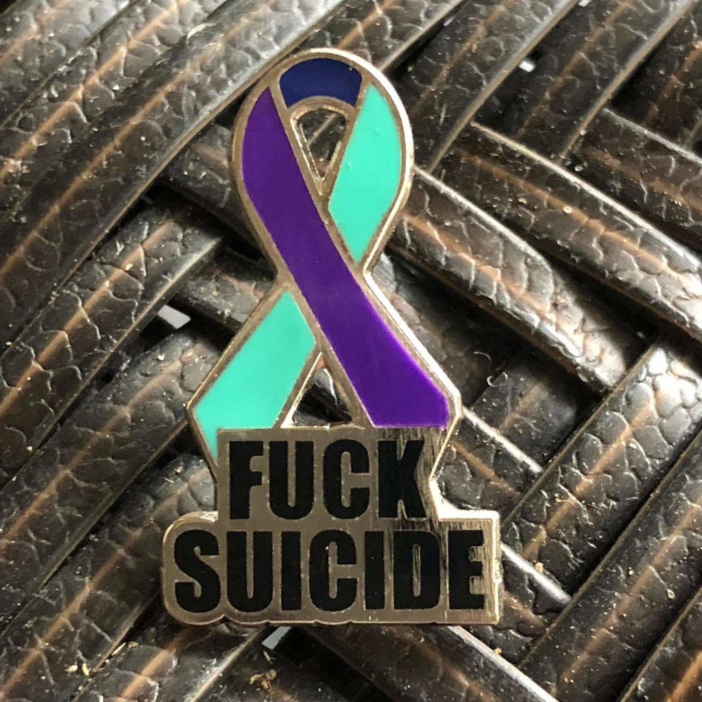 Suicide Awareness Pin – Hard Enamel Lapel Pin With Rubber Clutch Backing