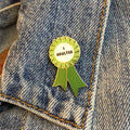 Green I ADULTED Award Ribbon Enamel Pin