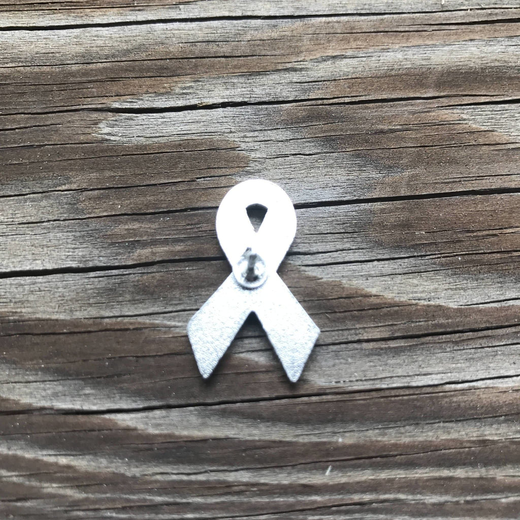 Lime Green Enamel Pin - Awareness Ribbon Hard Enamel Brooch Pin With Rubber Back