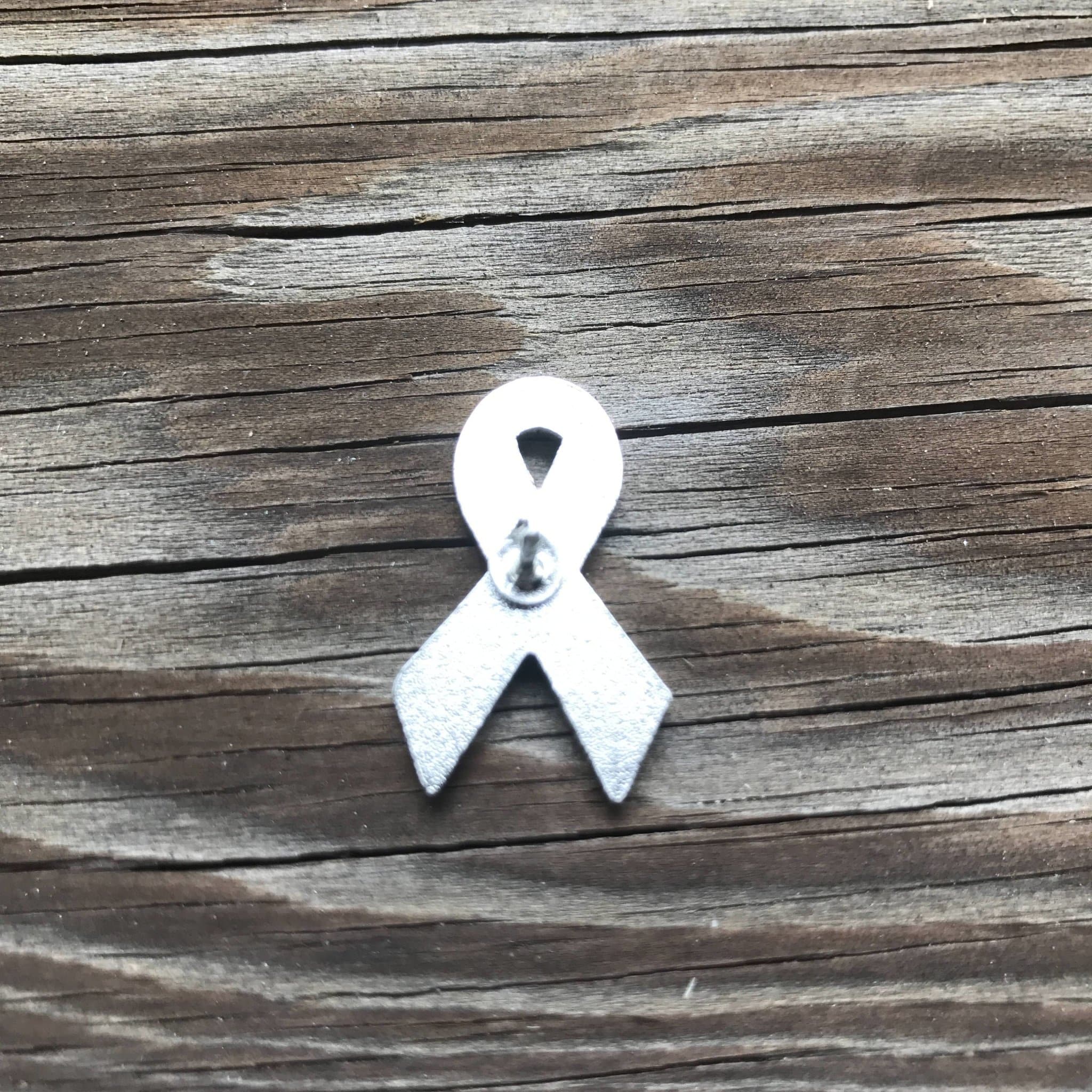 Lime Green Enamel Pin - Awareness Ribbon Hard Enamel Brooch Pin With Rubber Back