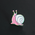 Rainbow Snail Pin - Small Enamel Lapel Pin With Rubber Back, 0.75 Inch