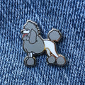 Poodle Enamel Pin