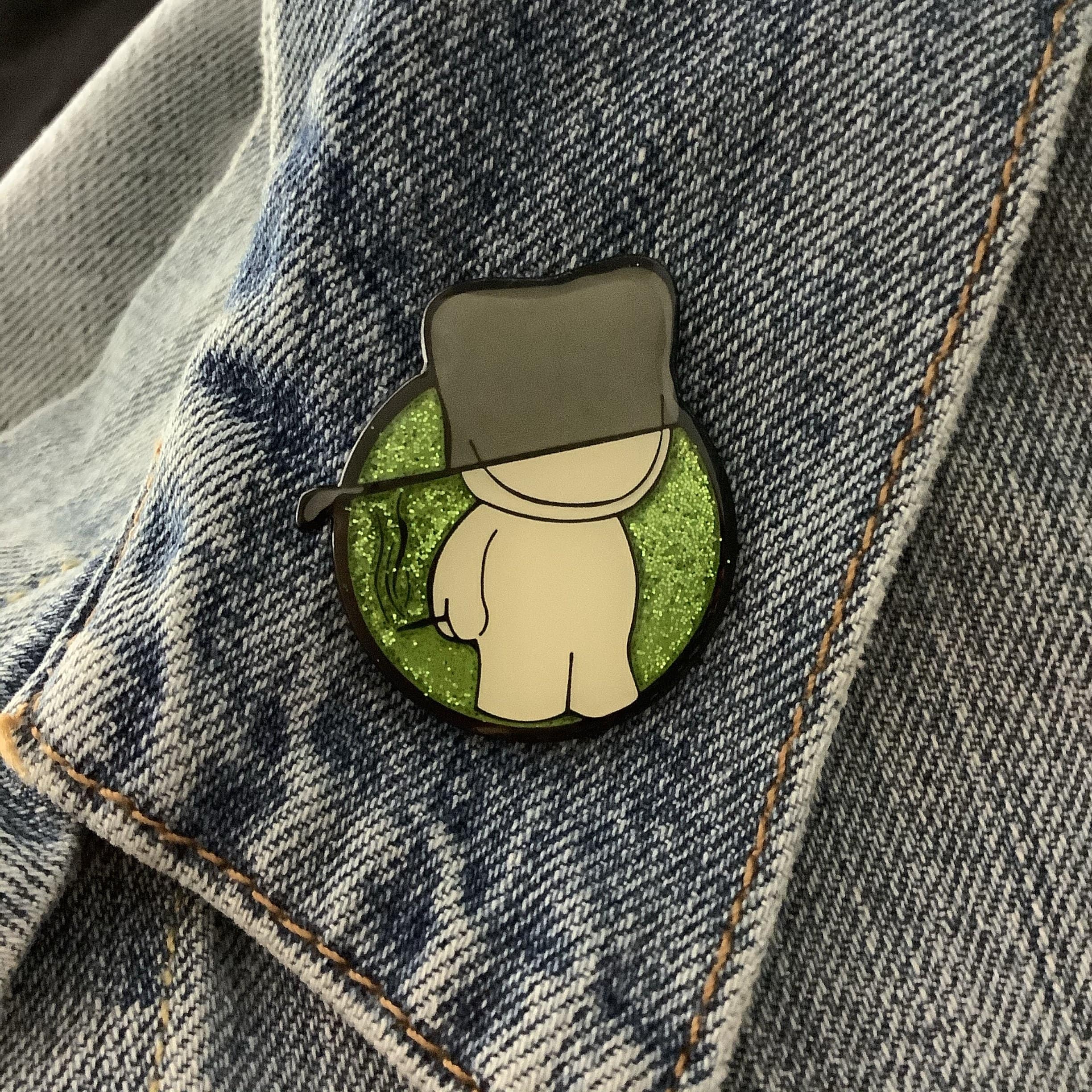 Pot Head Hat 1.5" Hat Pin