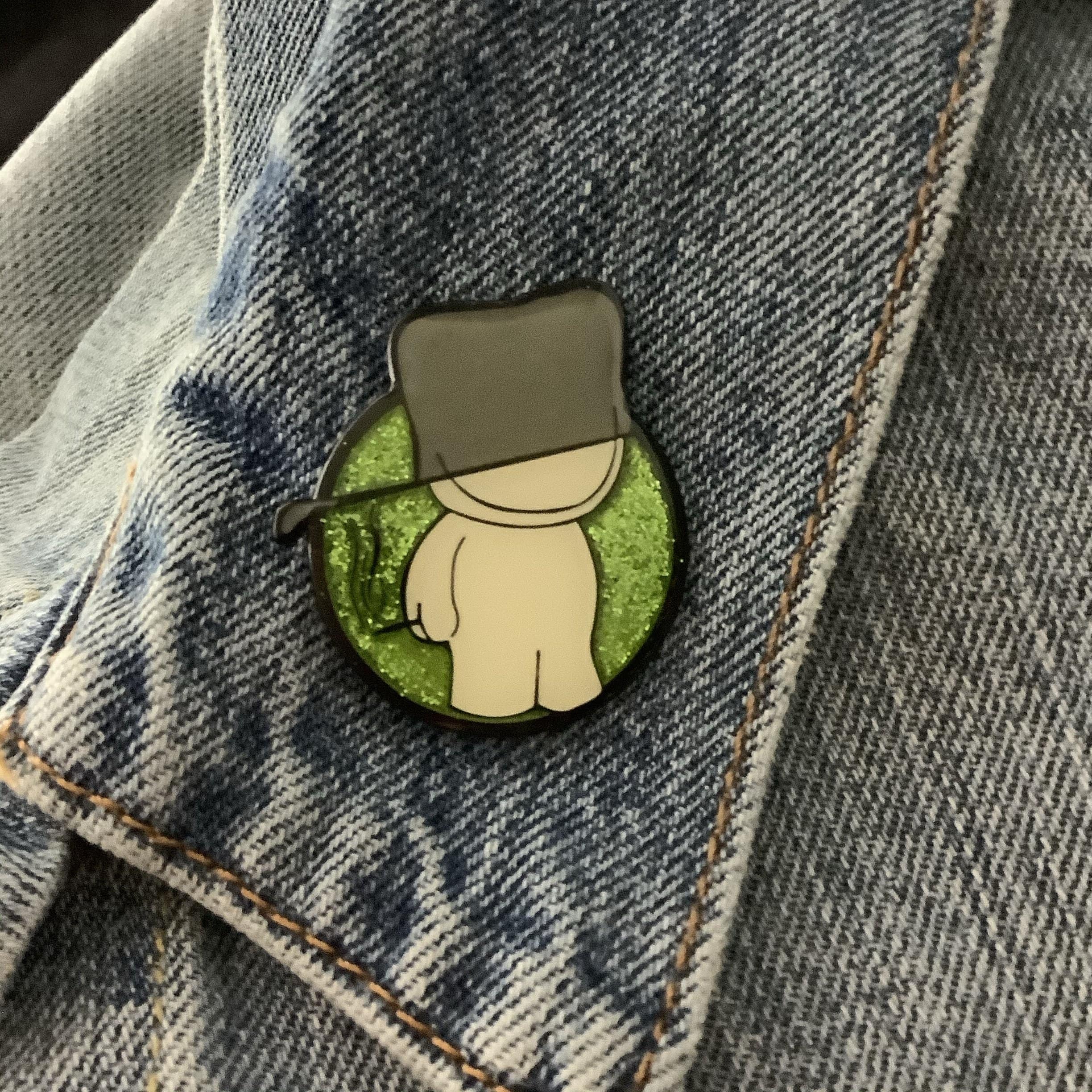 Pot Head Hat 1.5" Hat Pin