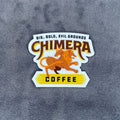 Chimera Coffee Vinyl Sticker – Big, Bold, Evil Grounds for Gamers ☕️