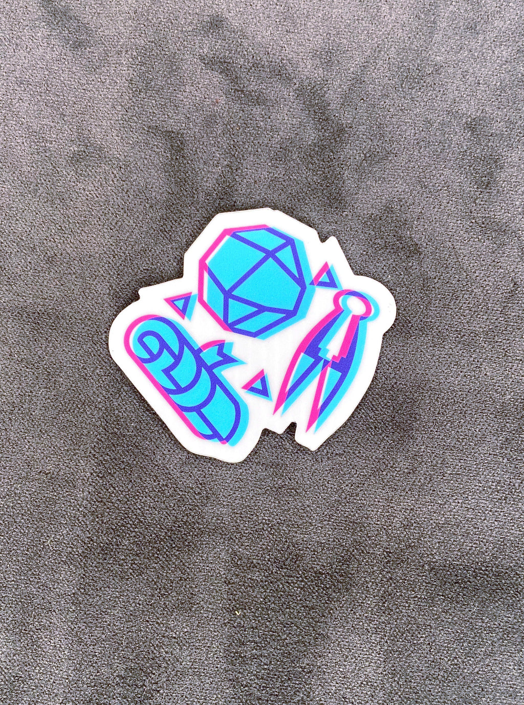 Boulder Parchment Shears Vinyl Sticker – Ye Olde Rock‑Paper‑Scissors