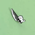 Kitty Cutthroat Enamel Pin