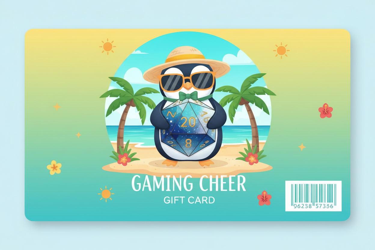 Summer Penguin Gift Card